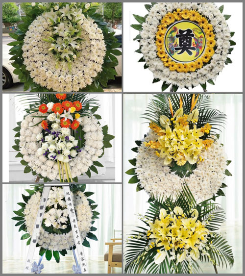 湖北孝感市大悟县新城镇大畈村花圈速递